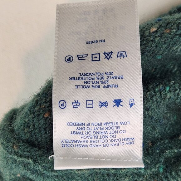 Lands’ End Wool Blend Sweater XXL Forest Green - Picture 10 of 14